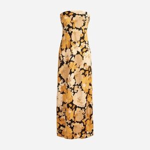 J. Crew Collection Strapless Gwyneth Midi Slip Dress